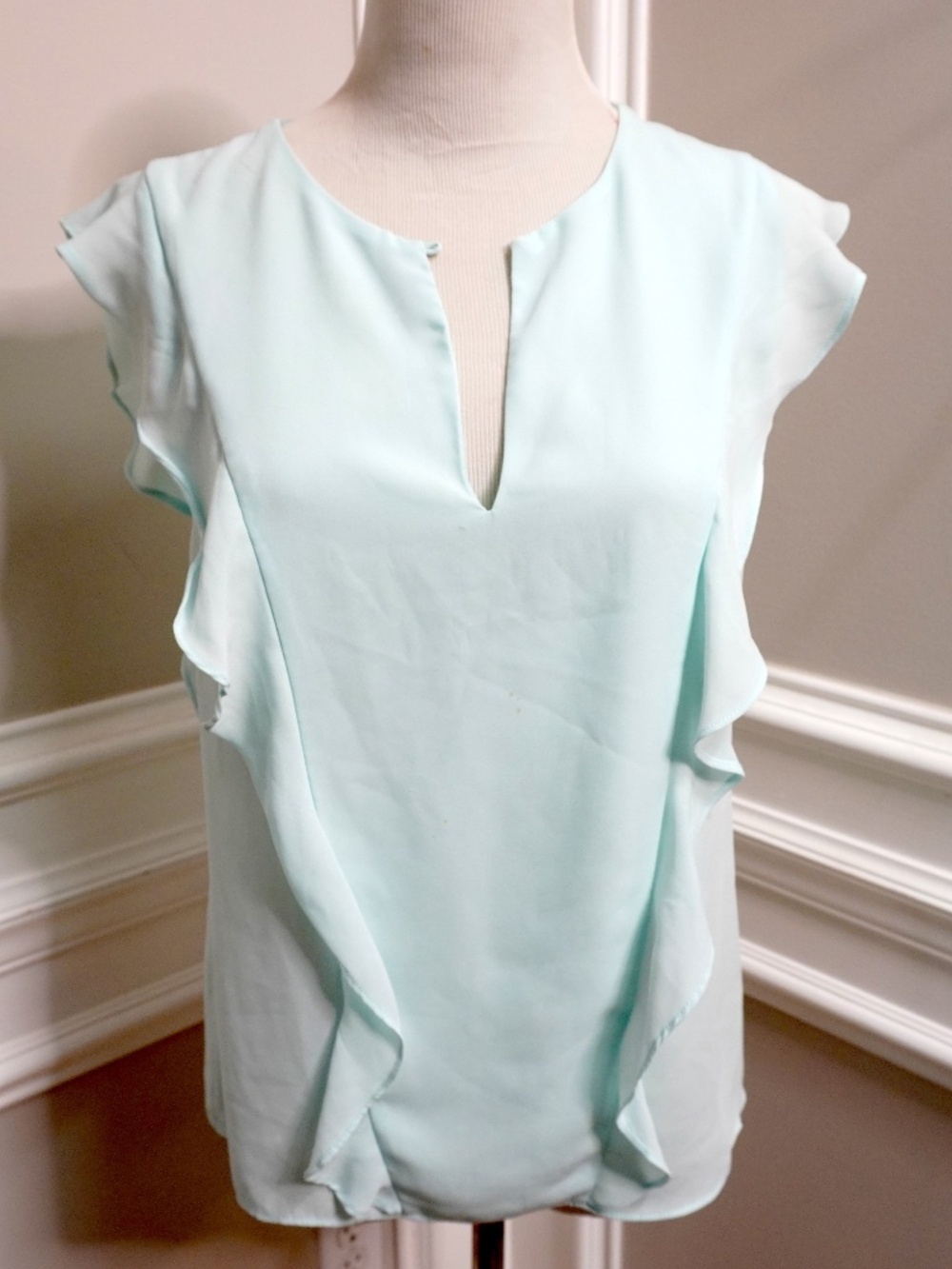 Zara Trafaluc Light Blue Blouse, Size XS